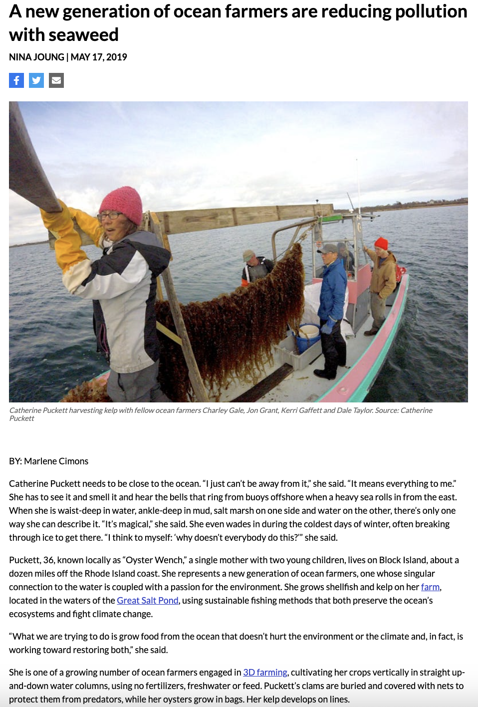 A New Generation of Ocean Farmers are Reducing Pollution with Seaweed