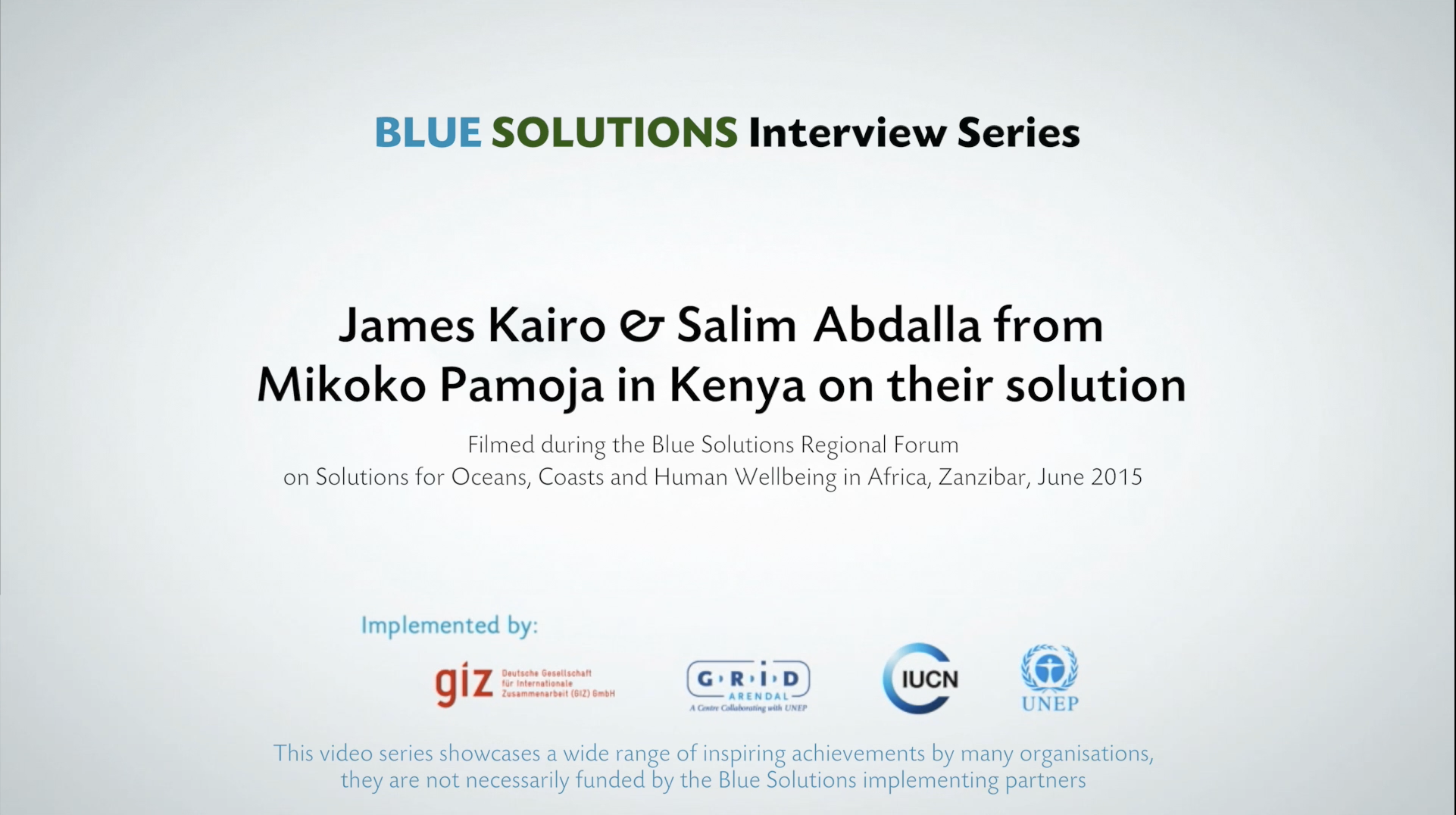 Blue Carbon Offsetting for Community Benefits in Kenya