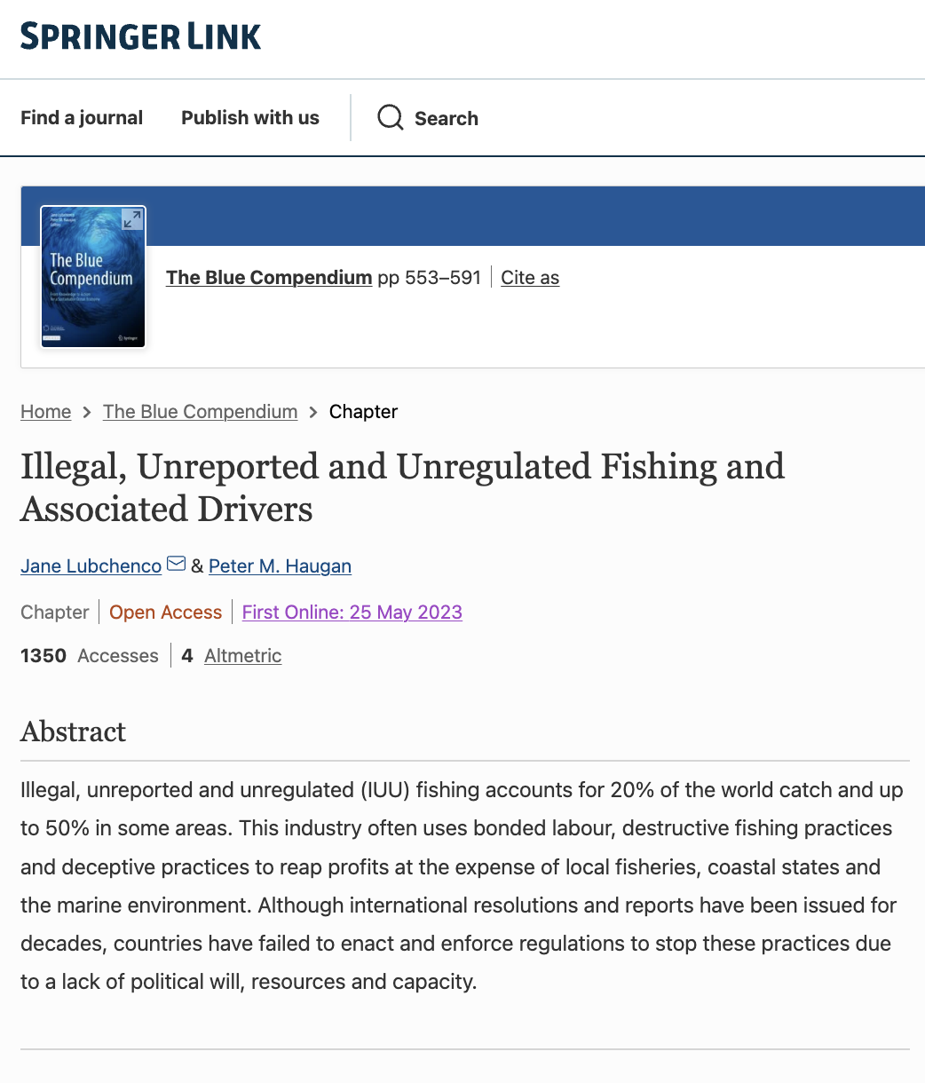 Illegal, Unreported and Unregulated Fishing and Associated Drivers